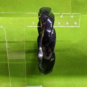 AVON Vintage Modern Art Bracelet, Black NOS